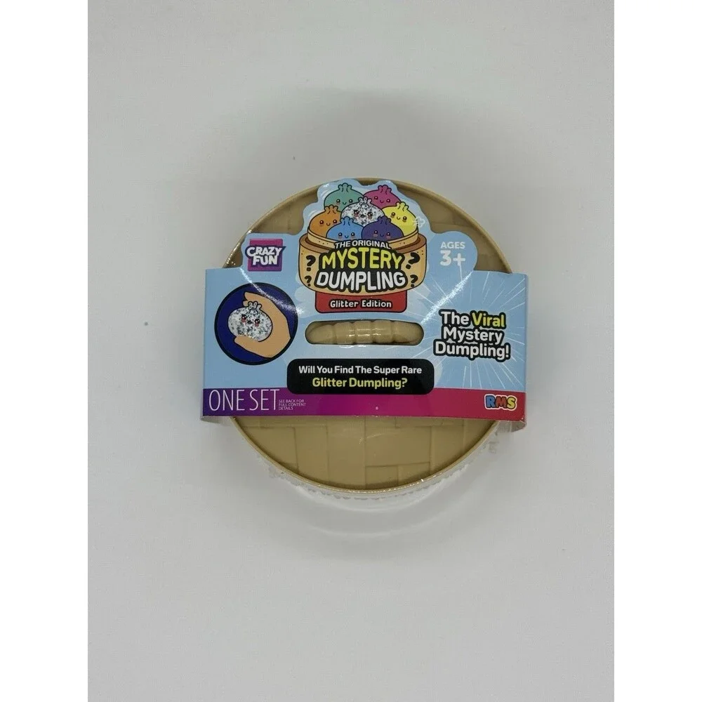 RMS Crazy Fun Mystery Dumpling Glitter Edition Squishy Bun 3-Pack New/Sealed